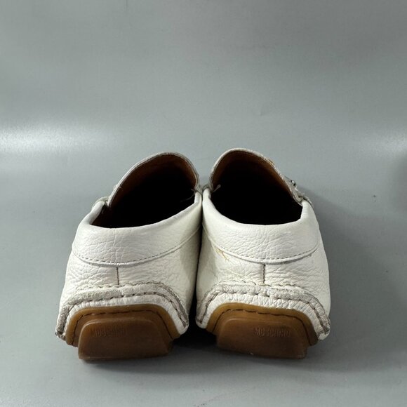 Moschino White Driver Loafers, Size 39 main image 14